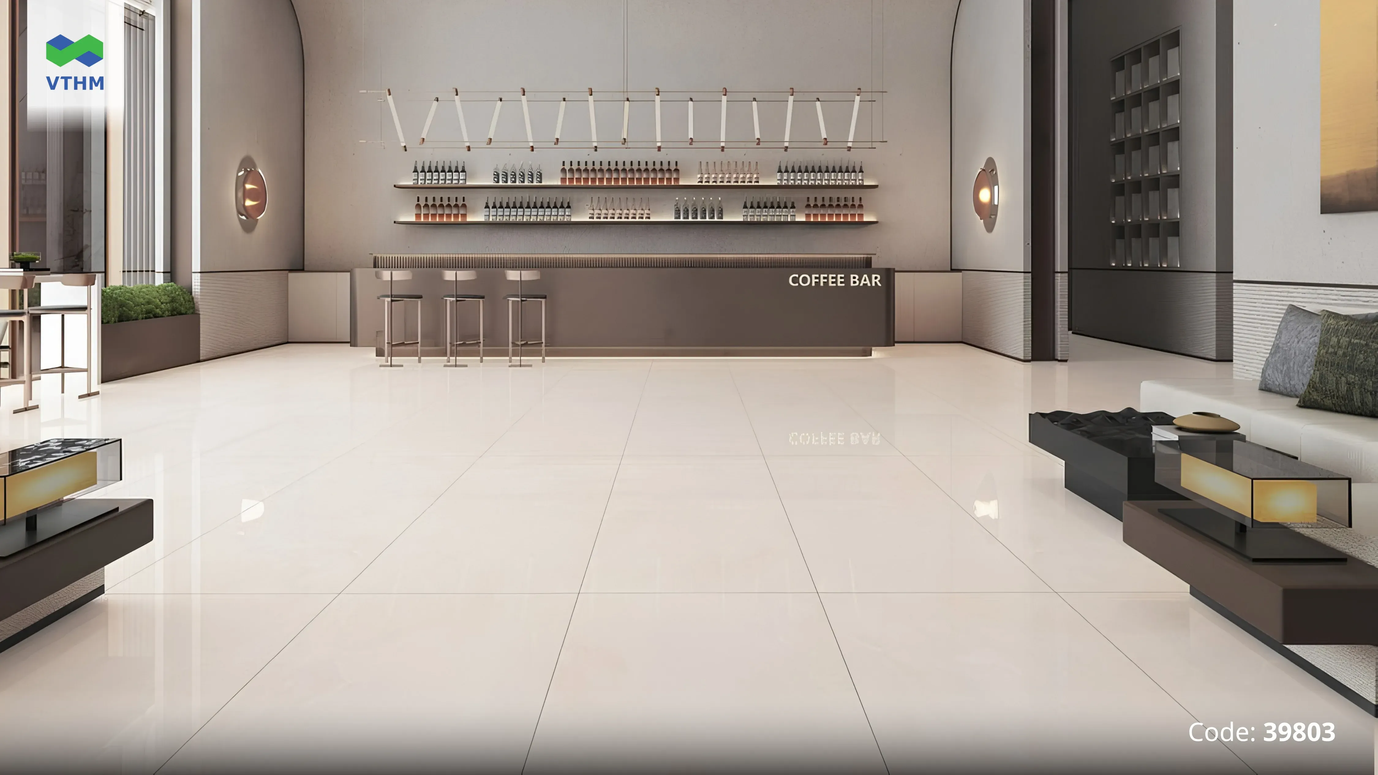 Aurora 750x1500mm Nổi Bật Với Họa Tiết Vân Đá, Gam Màu Trung Tính Và Hai Bề Mặt Diamond, Matt Microcid Phù Hợp Nhiều Không Gian Nội Thất