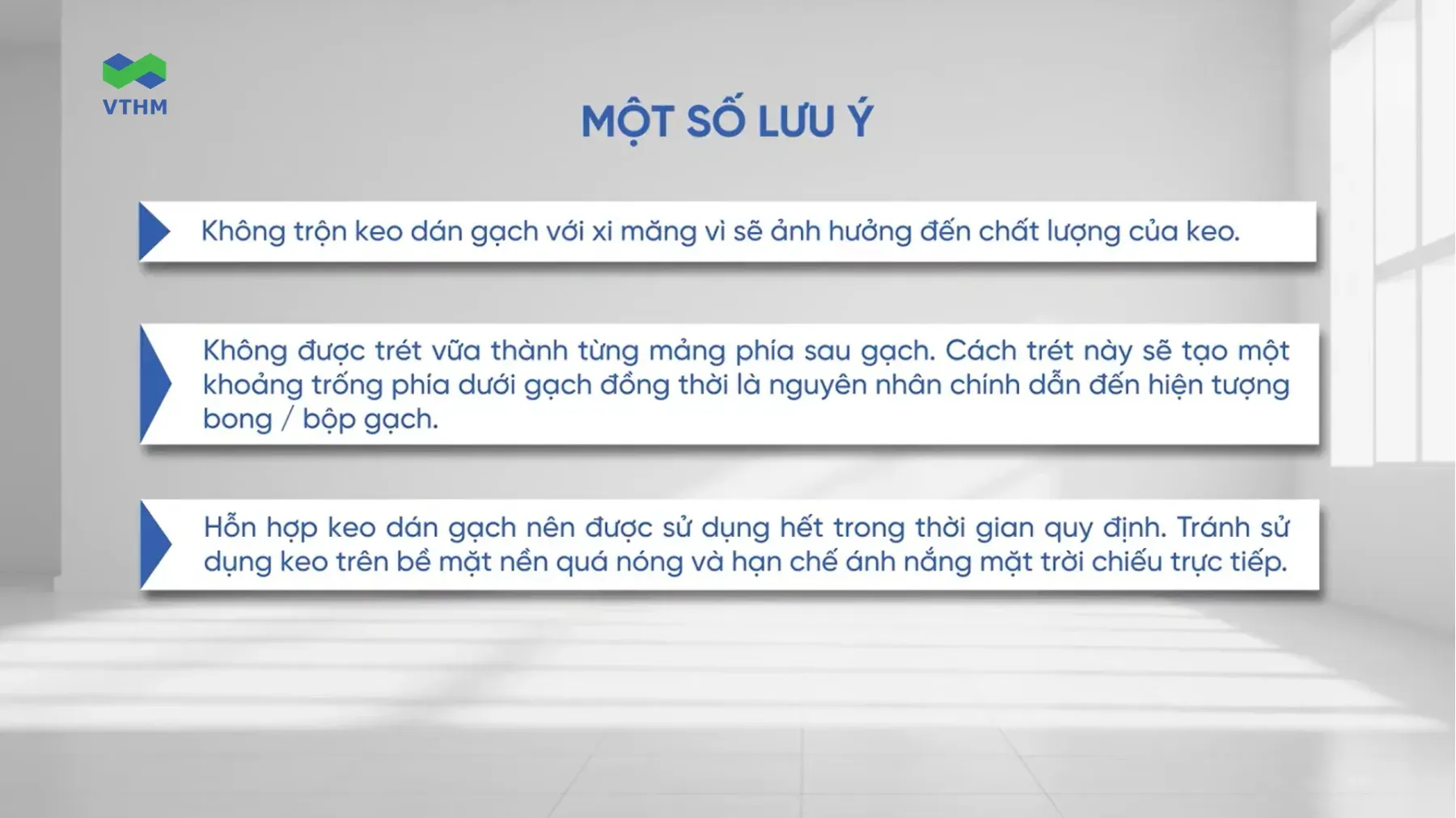 Một Số Lưu Ý Khi Thi Công Gạch Ốp Lát Khổ Lớn