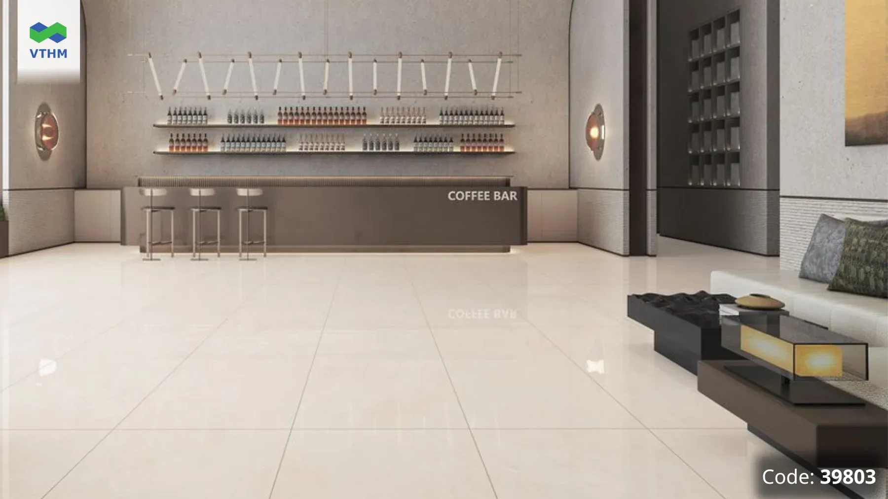 Aurora 750x1500mm Nổi Bật Với Họa Tiết Vân Đá, Gam Màu Trung Tính Và Hai Bề Mặt Diamond, Matt Microcid Phù Hợp Nhiều Không Gian Nội Thất